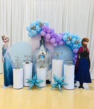 Load image into Gallery viewer, Purple Blue Chiara Arch Backdrop Set for Event Decoration-ubackdrop