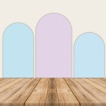 Load image into Gallery viewer, Purple Blue Chiara Arch Backdrop Set for Event Decoration-ubackdrop