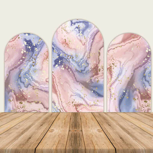 Purple Marble Chiara Arch Backdrop Covers-ubackdrop