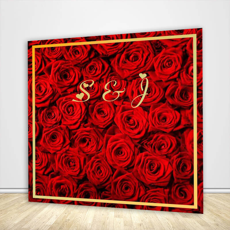 Red Roses Backdrop for Wedding – ubackdrops