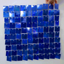 Load image into Gallery viewer, Royal Blue Shimmer Wall Panels – Easy Setup Birthday/Event/Theme Party Decorations