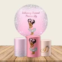 Load image into Gallery viewer, Royal Princess Theme Round Backdrop-ubackdrop