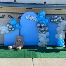 Load image into Gallery viewer, Sky Blue Theme Birthday Party Decoration Chiara Backdrop Arched Wall Covers ONLY-ubackdrop