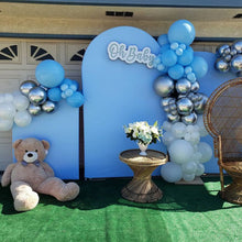 Load image into Gallery viewer, Sky Blue Theme Birthday Party Decoration Chiara Backdrop Arched Wall Covers ONLY-ubackdrop