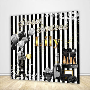 Sweet 16 Birthday Backdrop for Girl-ubackdrop