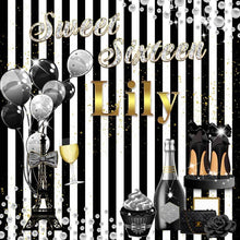 Load image into Gallery viewer, Sweet 16 Birthday Backdrop for Girl-ubackdrop
