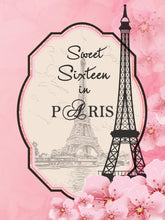 Load image into Gallery viewer, Sweet 16 in Paris Backdrop-ubackdrop