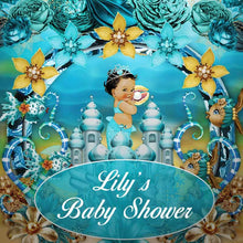 Load image into Gallery viewer, The Little Mermaid Baby Shower Backdrop-ubackdrop