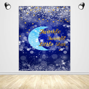 Twinkle Twinkle Little Star Baby Shower Backdrop-ubackdrop