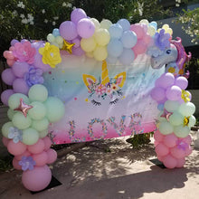 Load image into Gallery viewer, Unicorn Birthday Backdrop for Girls-ubackdrop