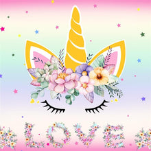 Load image into Gallery viewer, Unicorn Birthday Backdrop for Girls-ubackdrop
