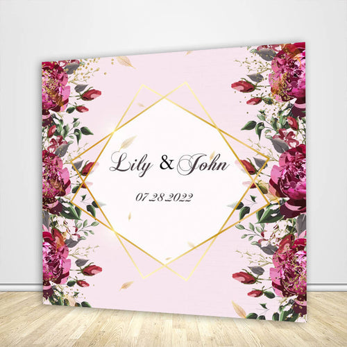 Wedding Floral Backdrop Banner-ubackdrop