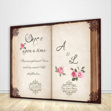 Load image into Gallery viewer, Wedding Storybook Backdrop - Designed, Printed &amp; Shipped-ubackdrop