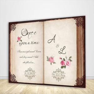 Wedding Storybook Backdrop - Designed, Printed & Shipped-ubackdrop