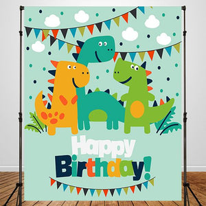 Dinosaur Invitation Custom Backdrop for Birthday-ubackdrop