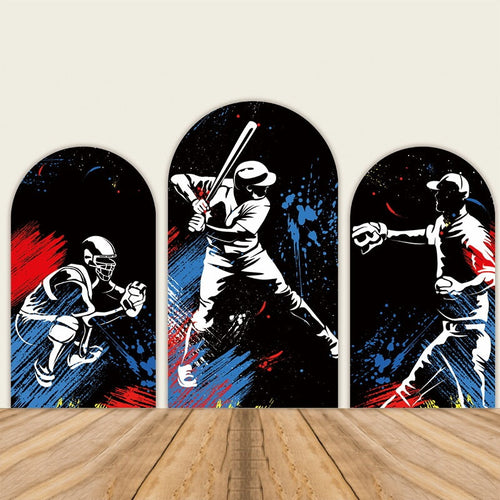 Baseball Chiara Arch Backdrop Covers-ubackdrop