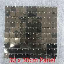 Load image into Gallery viewer, Black Shimmer Wall Panels – Easy Setup Wedding/Event/Theme Party Decorations-ubackdrop