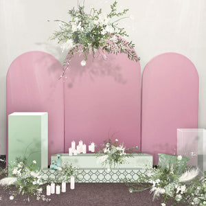 Pink Chiara Arch Backdrop for Event Decoration and Wedding Photography-ubackdrop