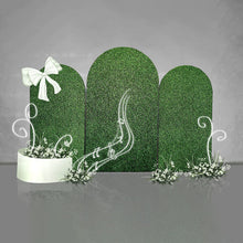 Load image into Gallery viewer, Green Chiara Arch Backdrop for Event Decoration and Wedding Photography-ubackdrop
