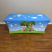 Load image into Gallery viewer, Custom Stretch Table Covers for Birthday&amp;Baby Shower&amp;Wedding&amp;Any Other Party - Designed, Printed &amp; Shipped!-ubackdrop